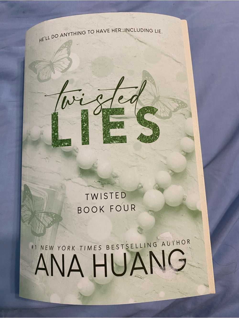 Twisted Lies by Ana Huang - Green & White Paperback